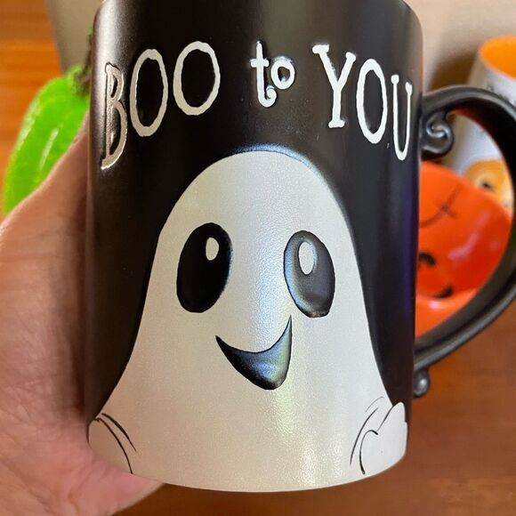 Halloween Spectrum Mugs Popcorn Pumpkins Pottery Barn Pumpkin - Picture 5 of 16